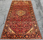 ANTIQUE PERSIAN HAMADAN HERATI RUG, 5.0 x 9.9 (152cm x 297cm)