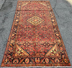 ANTIQUE PERSIAN HAMADAN HERATI RUG, 5.0 x 9.9 (152cm x 297cm)