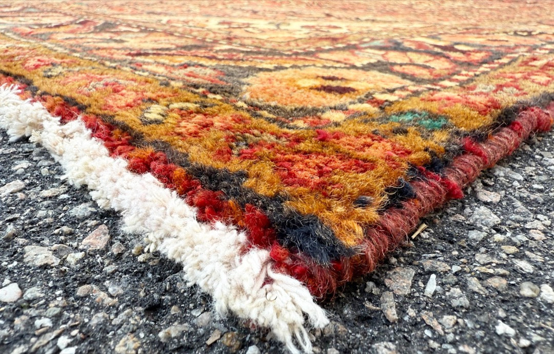 ANTIQUE PERSIAN HAMADAN HERATI RUG, 5.0 x 9.9 (152cm x 297cm)