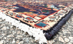 VINTAGE PERSIAN HOSSEINABAD HAND KNOTTED RUNNER, 2.9 x 9.8 (84cm x 295cm)