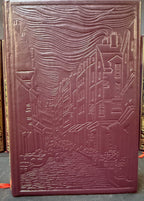 EMILE ZOLA LES ROUGON-MACQUART, COMPLETE 20 VOL. LEATHER SET, JEAN DE BONNOT PARIS, FROM ESTATE OF WHITE HOUSE CHEF PIERRE CHAMBRIN WITH COA, 1983