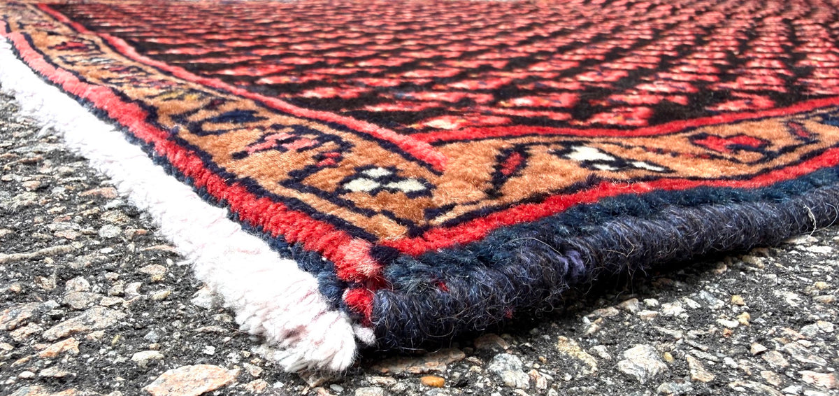 VINTAGE SIGNED PERSIAN SARABAND MIR HAND KNOTTED RUNNER, 2.5 x 9.5 (74cm x 287cm)