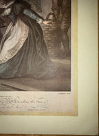 1792 HENRY WILLIAM BUNBURY, JOHN CHAPMAN FALSTAFF’S ESCAPE, HAND-COLORED SHAKESPEARE ENGRAVING, 24IN x 28IN (61cm x 71cm)