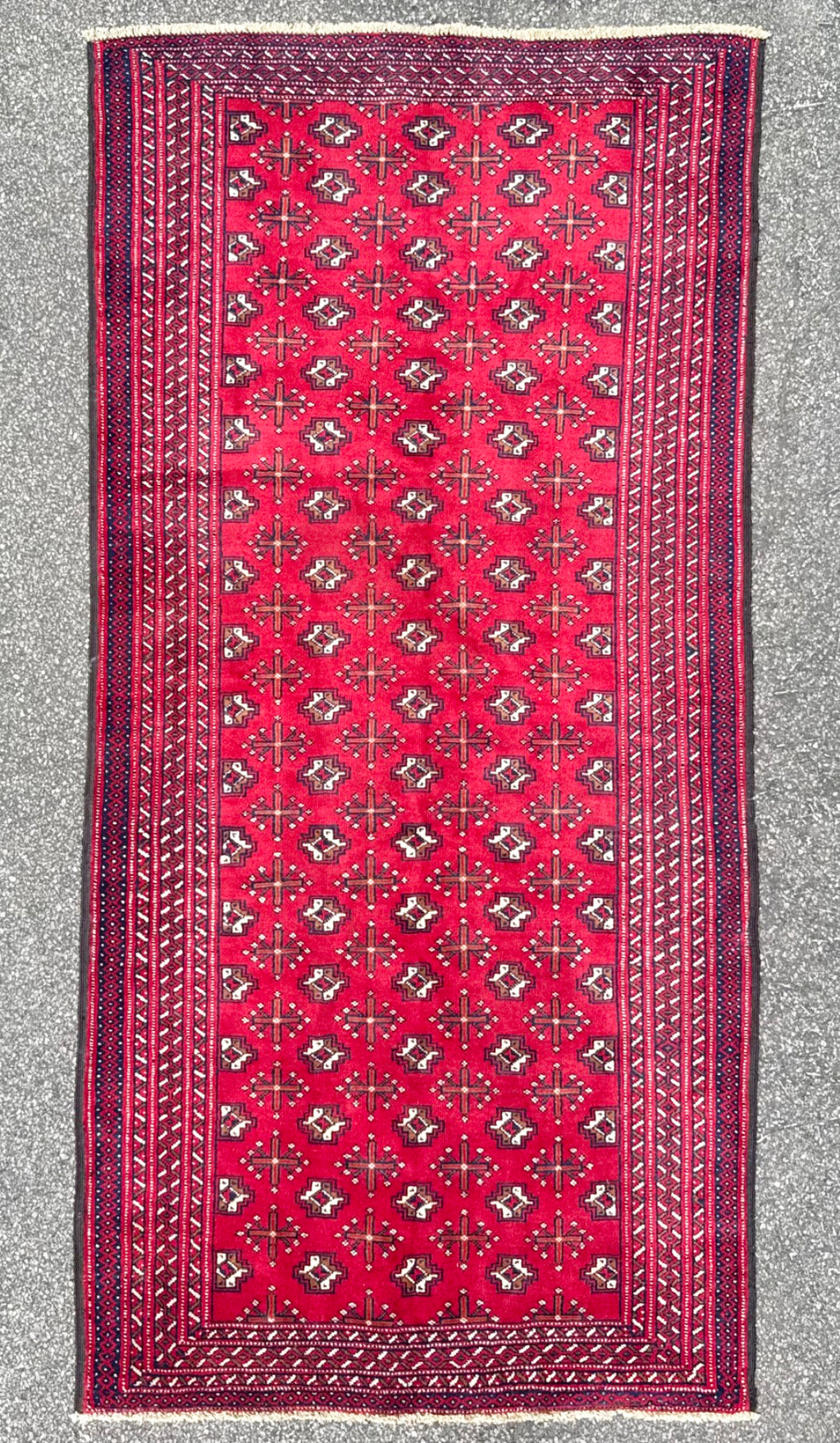 BUKHARA HAND KNOTTED RUG WITH 200+ KPSI, 4.9 X 10.0 (145cm x 305cm)