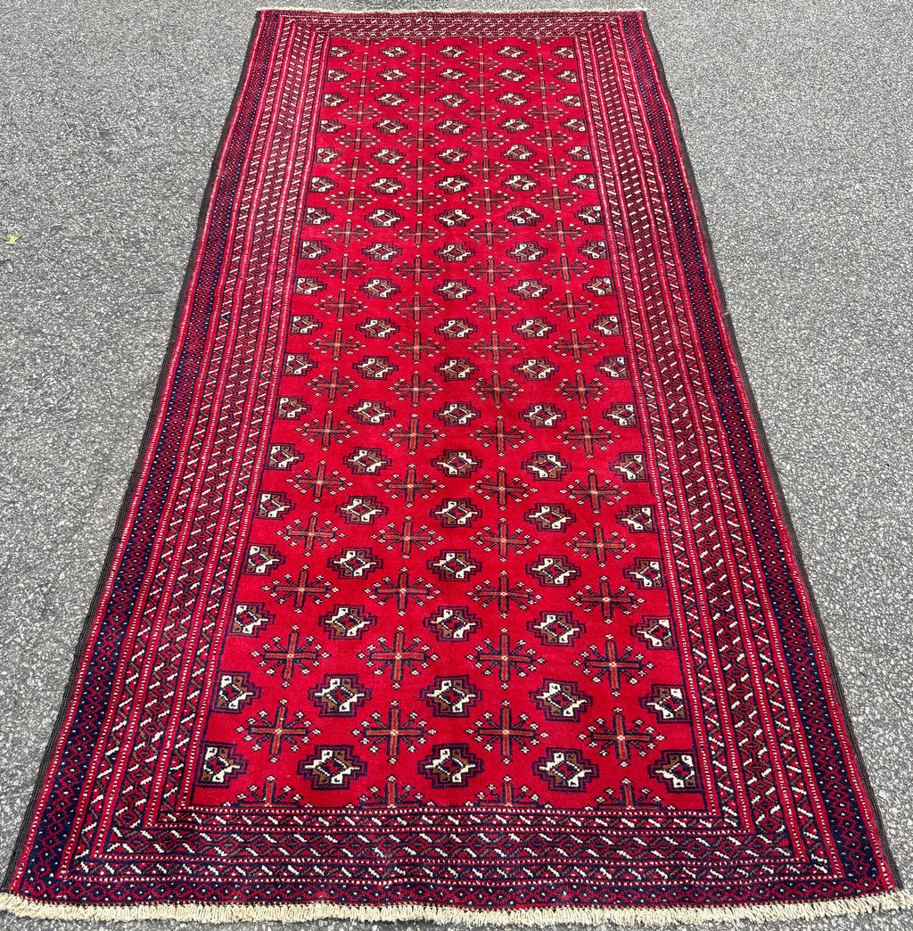 BUKHARA HAND KNOTTED RUG WITH 200+ KPSI, 4.9 X 10.0 (145cm x 305cm)