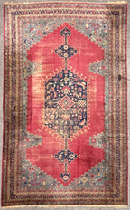 ANTIQUE SIGNED MANSION PERSIAN SERAPI HAND KNOTTED RUG, 12.3 x 20.6 (373cm x 625cm)
