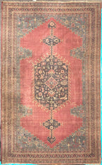 ANTIQUE SIGNED MANSION PERSIAN SERAPI HAND KNOTTED RUG, 12.3 x 20.6 (373cm x 625cm)