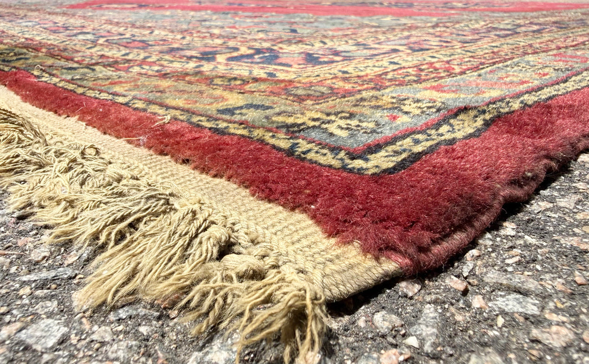 ANTIQUE SIGNED MANSION PERSIAN SERAPI HAND KNOTTED RUG, 12.3 x 20.6 (373cm x 625cm)