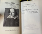 SHAKESPEARE COMPLETE WORKS, 12 VOL. FRENCH LEATHER SET, PIERRE CHAMBRIN WHITE HOUSE CHEF LIBRARY WITH COA