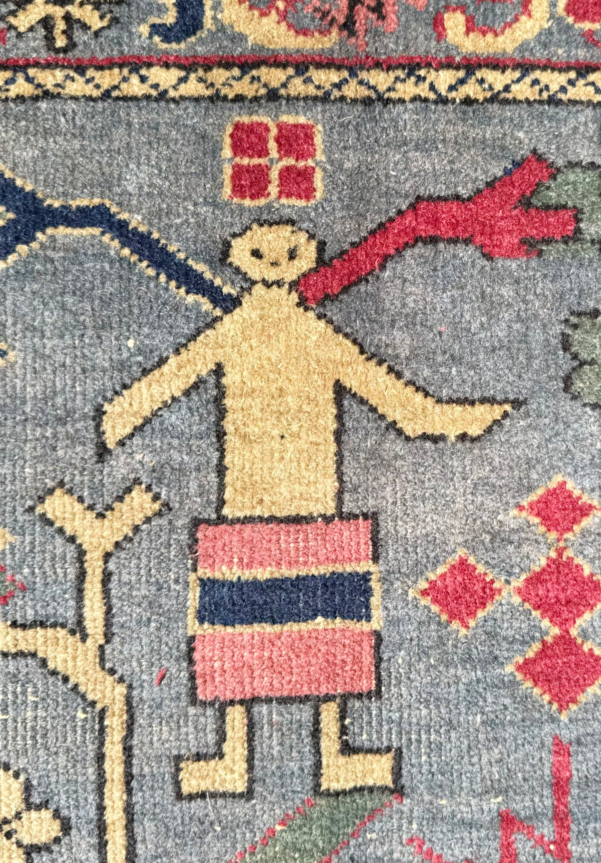ANTIQUE SIGNED MANSION PERSIAN SERAPI HAND KNOTTED RUG, 12.3 x 20.6 (373cm x 625cm)