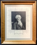 C. 1843 MAXIMILIEN ROBESPIERRE FRENCH REVOLUTION STEEL ENGRAVING BY W.H. MOTE, 9IN x 11IN (23cm x 28cm)