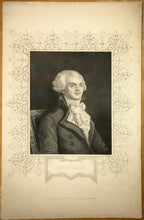 C. 1843 MAXIMILIEN ROBESPIERRE FRENCH REVOLUTION STEEL ENGRAVING BY W.H. MOTE, 9IN x 11IN (23cm x 28cm)