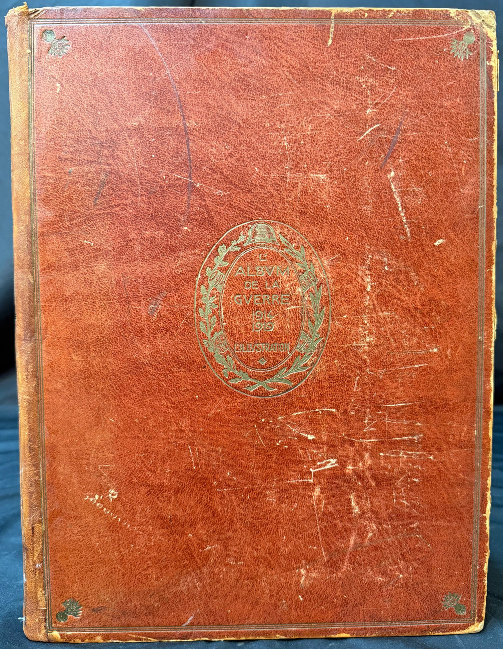 PIERRE CHAMBRIN LIBRARY, “L’ALBUM DE LA GUERRE 1914–1919” (1922) 2 VOL. FOLIO WWI PHOTOGRAPHIC ARCHIVE, FRENCH ILLUSTRATED WAR RECORD