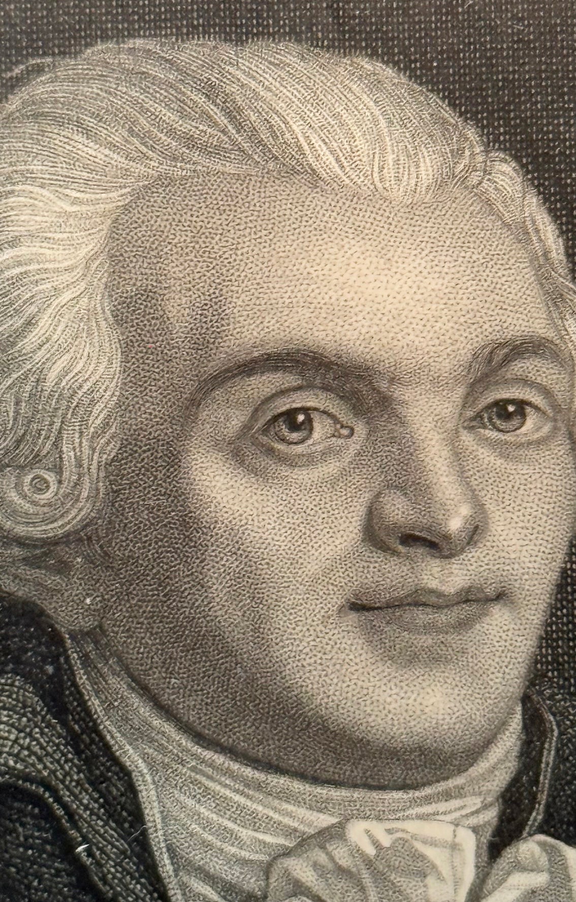 C. 1843 MAXIMILIEN ROBESPIERRE FRENCH REVOLUTION STEEL ENGRAVING BY W.H. MOTE, 9IN x 11IN (23cm x 28cm)