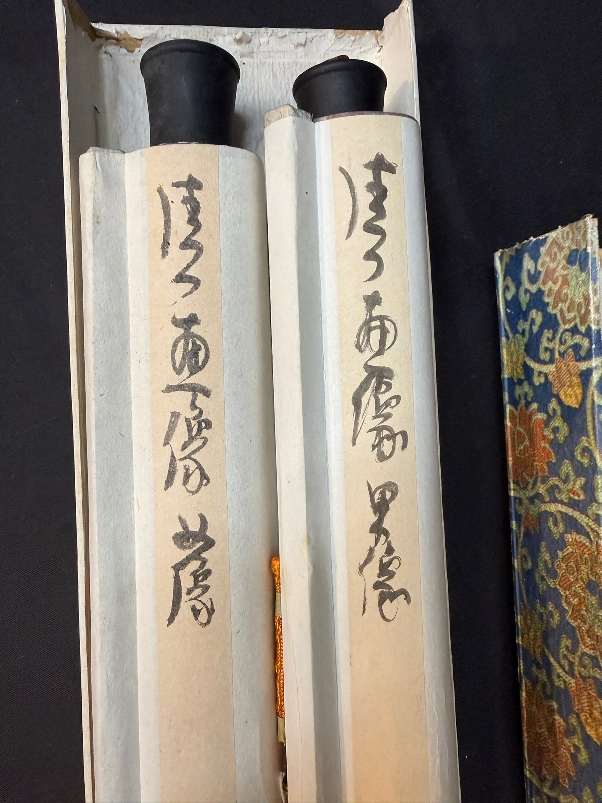 PAIR OF CHINESE QING STYLE ANCESTOR PORTRAIT HANGING SCROLLS, 1960s, 25IN x 64IN (64cm x 163cm) EACH