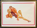 GEORGE PETTY (1894-1975) TITLED THE COCKTAIL HOUR 1934, LARGE 1985 PIN-UP GRAPHICS ART DECO LITHOGRAPH, 30IN x 40IN (76cm x 102cm)