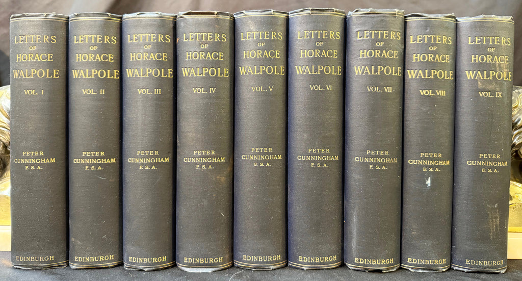 THE LETTERS OF HORACE WALPOLE, 9 VOLUMES, 1906