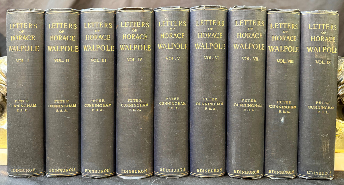 THE LETTERS OF HORACE WALPOLE, 9 VOLUMES, 1906