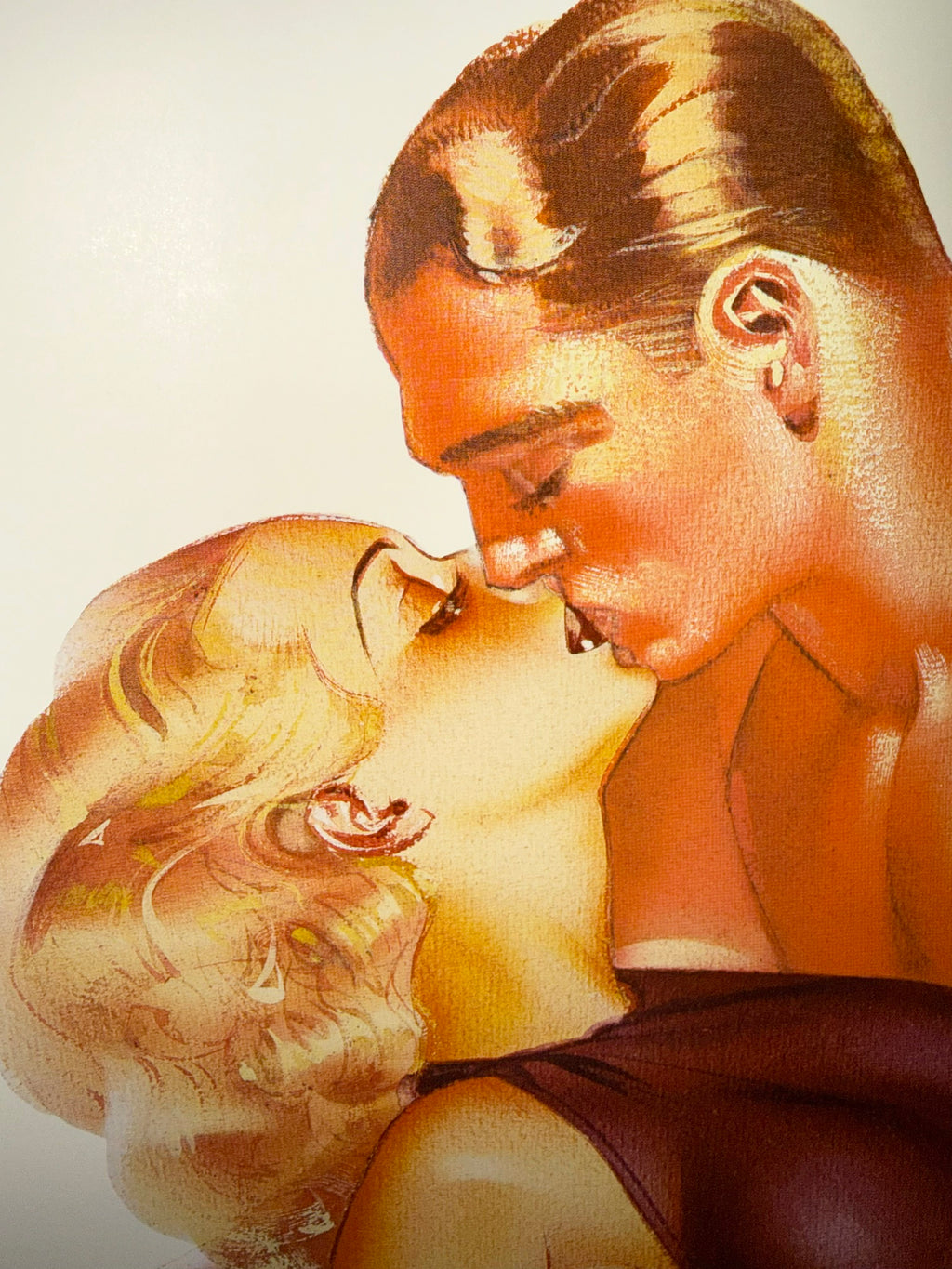 GEORGE PETTY (1894-1975) TITLED THE COCKTAIL HOUR 1934, LARGE 1985 PIN-UP GRAPHICS ART DECO LITHOGRAPH, 30IN x 40IN (76cm x 102cm)