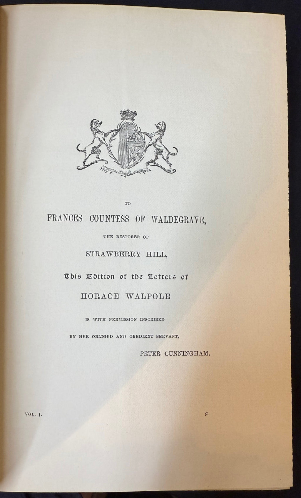 THE LETTERS OF HORACE WALPOLE, 9 VOLUMES, 1906