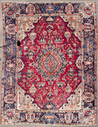ANTIQUE PERSIAN KASHMAR ARCHEOLOGY HAND KNOTTED RUG, 10.0 x 12.7 (305cm x 384cm)