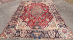 ANTIQUE PERSIAN KASHMAR ARCHEOLOGY HAND KNOTTED RUG, 10.0 x 12.7 (305cm x 384cm)