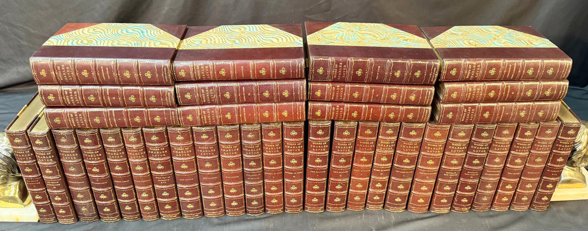 THE NOVELS OF CHARLES LEVER, EDITION DE LUXE, 37 VOLUMES, 1866
