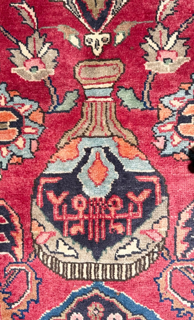 ANTIQUE PERSIAN KASHMAR ARCHEOLOGY HAND KNOTTED RUG, 10.0 x 12.7 (305cm x 384cm)