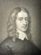 1829 WILLIAM HOLL ENGRAVING OF JOHN SELDEN AFTER DANIEL MYTENS, BODLEIAN LIBRARY OXFORD, 14.5IN x 16.5IN (37cm x 42cm)