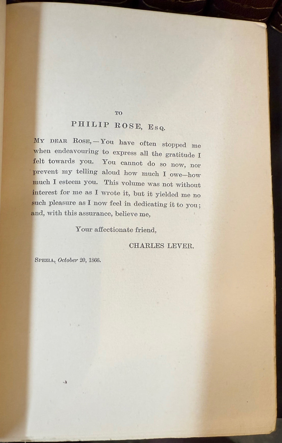 THE NOVELS OF CHARLES LEVER, EDITION DE LUXE, 37 VOLUMES, 1866