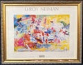 VINTAGE 1976 LEROY NEIMAN (1921-2012) "OLYMPIC RING" HAMMER GALLERIES EXHIBITION POSTER, MONTREAL OLYMPICS, 27IN x 34IN (69cm x 86cm)