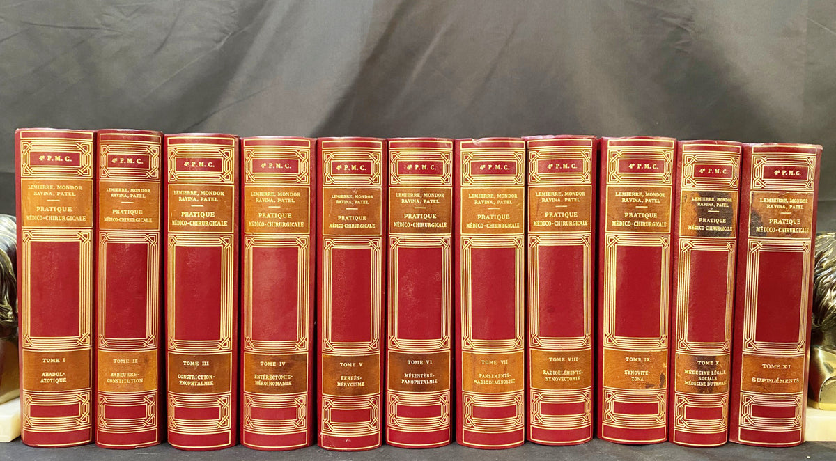 PRATIOUE MEDICO-CHIRURGICALE, 10 VOLUMES - 1953