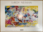 VINTAGE 1976 LEROY NEIMAN (1921-2012) "OLYMPIC RING" HAMMER GALLERIES EXHIBITION POSTER, MONTREAL OLYMPICS, 27IN x 34IN (69cm x 86cm)