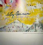 VINTAGE 1976 LEROY NEIMAN (1921-2012) "OLYMPIC RING" HAMMER GALLERIES EXHIBITION POSTER, MONTREAL OLYMPICS, 27IN x 34IN (69cm x 86cm)