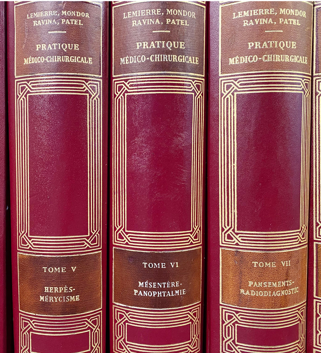 PRATIOUE MEDICO-CHIRURGICALE, 10 VOLUMES - 1953