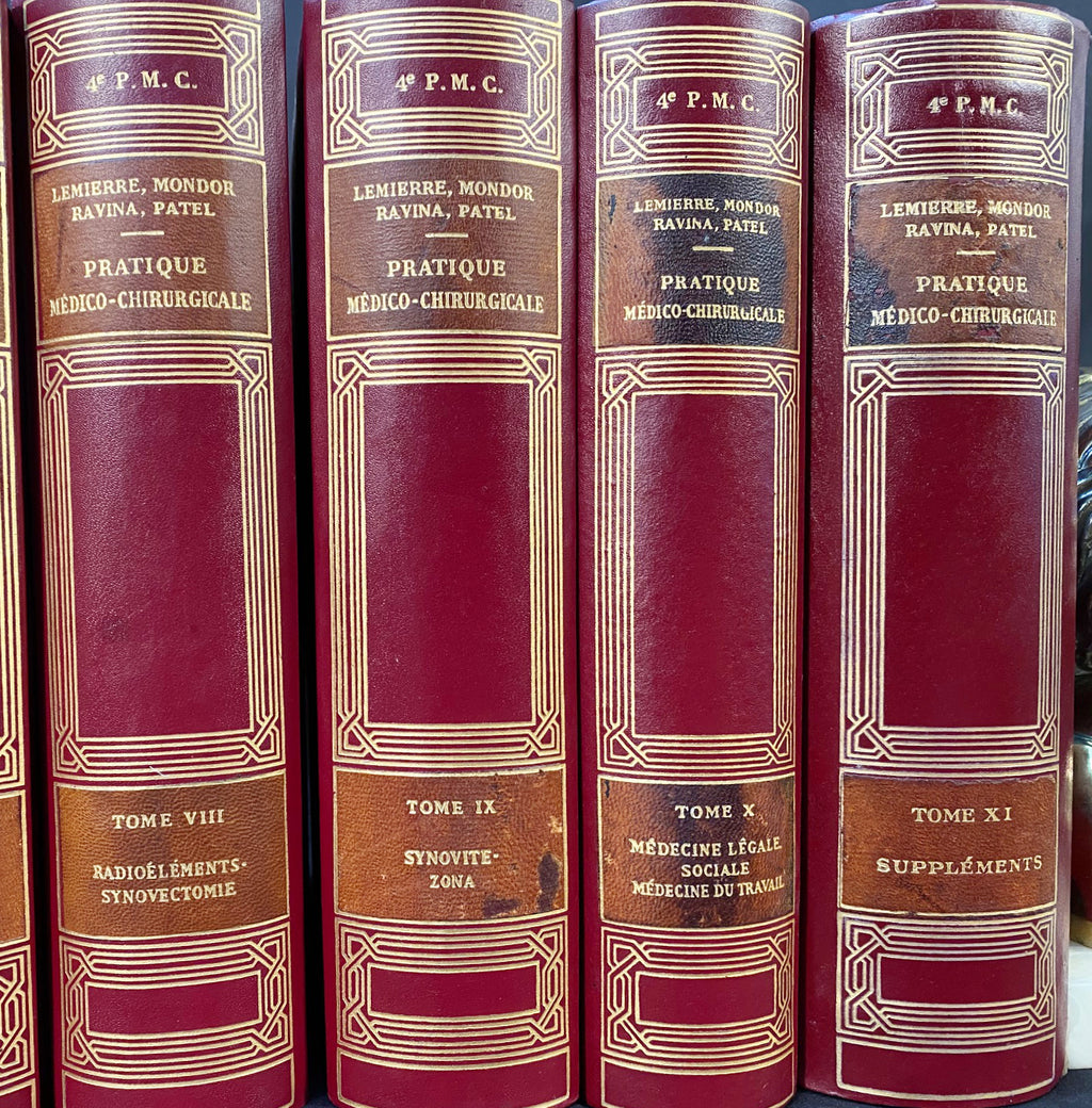 PRATIOUE MEDICO-CHIRURGICALE, 10 VOLUMES - 1953
