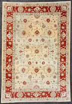 MANSION SIZED OUSHAK HAND KNOTTED RUG, 12.1 x 17.7 (368cm x 536cm)