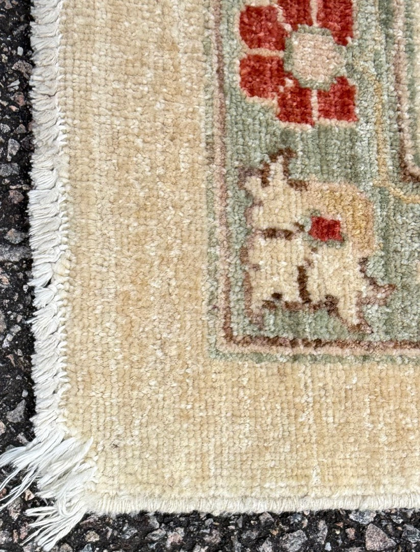 MANSION SIZED OUSHAK HAND KNOTTED RUG, 12.1 x 17.7 (368cm x 536cm)