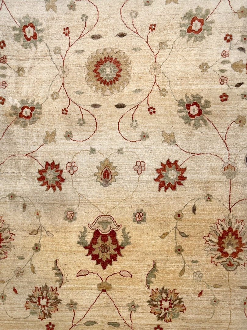 MANSION SIZED OUSHAK HAND KNOTTED RUG, 12.1 x 17.7 (368cm x 536cm)