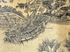 CHINESE SCROLL TITLED ALONG THE RIVER DURING THE QINGMING FESTIVAL, 16IN x 159IN (41cm x 404cm)
