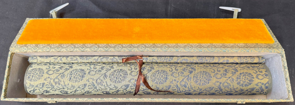 CHINESE SCROLL TITLED ALONG THE RIVER DURING THE QINGMING FESTIVAL, 16IN x 159IN (41cm x 404cm)