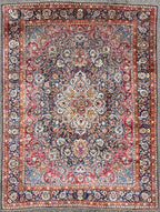 VINTAGE SIGNED PERSIAN KASHMAR HAND KNOTTED RUG, 9.5 x 12.6 (287cm x 381cm)