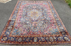 VINTAGE SIGNED PERSIAN KASHMAR HAND KNOTTED RUG, 9.5 x 12.6 (287cm x 381cm)