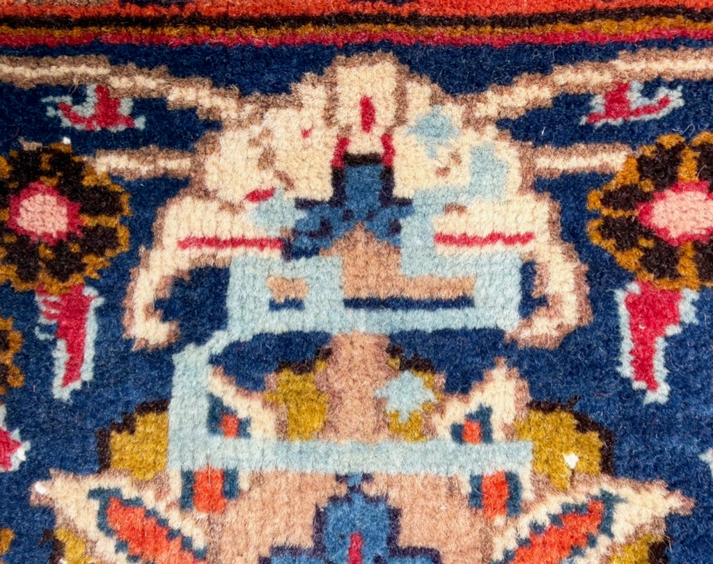 VINTAGE SIGNED PERSIAN KASHMAR HAND KNOTTED RUG, 9.5 x 12.6 (287cm x 381cm)