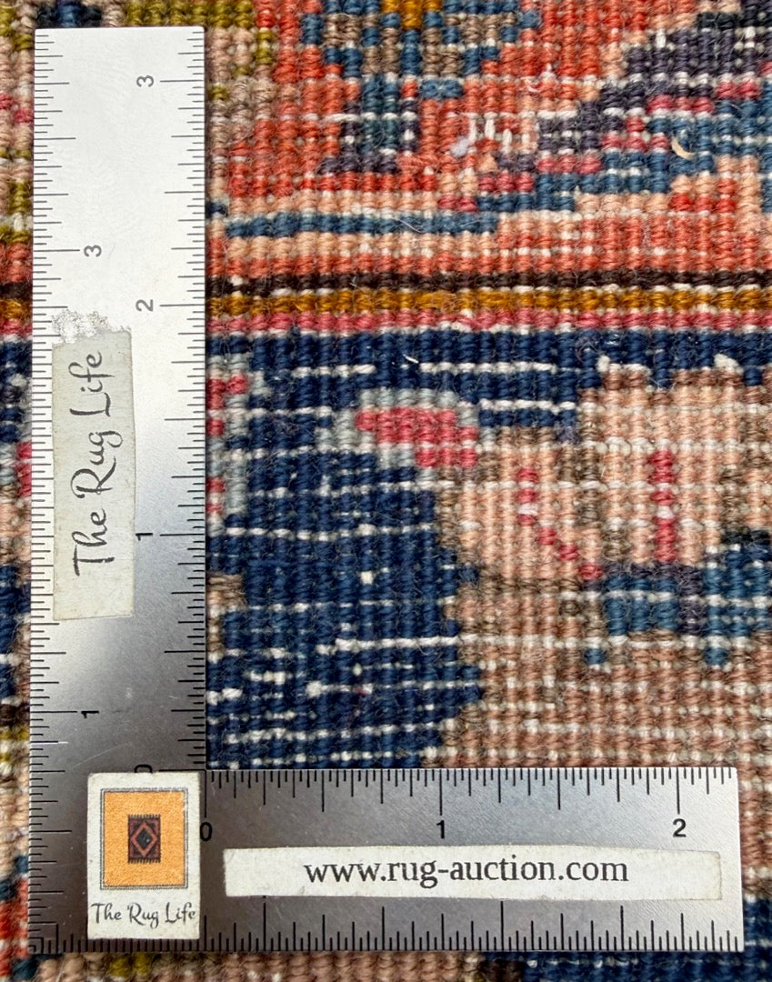 VINTAGE SIGNED PERSIAN KASHMAR HAND KNOTTED RUG, 9.5 x 12.6 (287cm x 381cm)