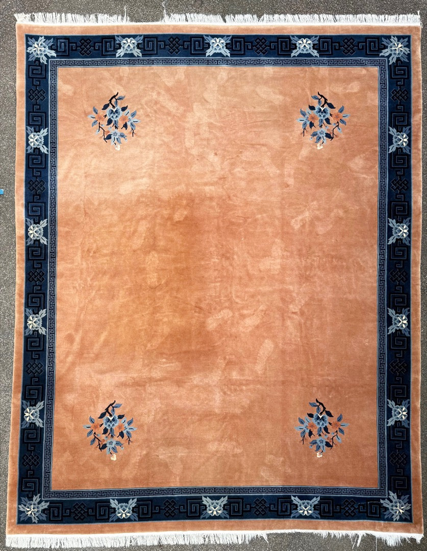 MANSION SIZED ART DECO HAND KNOTTED RUG, 12.2 x 15.1 (371cm x 460cm)