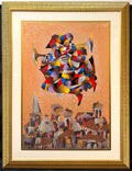 ANATOLE KRASNYANSKY (1930-2023) HAND SIGNED SERIGRAPH TITLED CELEBRATION II, 2004, 38.5IN x 50.5IN (98cm x 128cm)