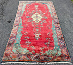 ANTIQUE PERSIAN MALAYER HAND KNOTTED RUG, 5.2 x 9.2 (157cm x 279cm)