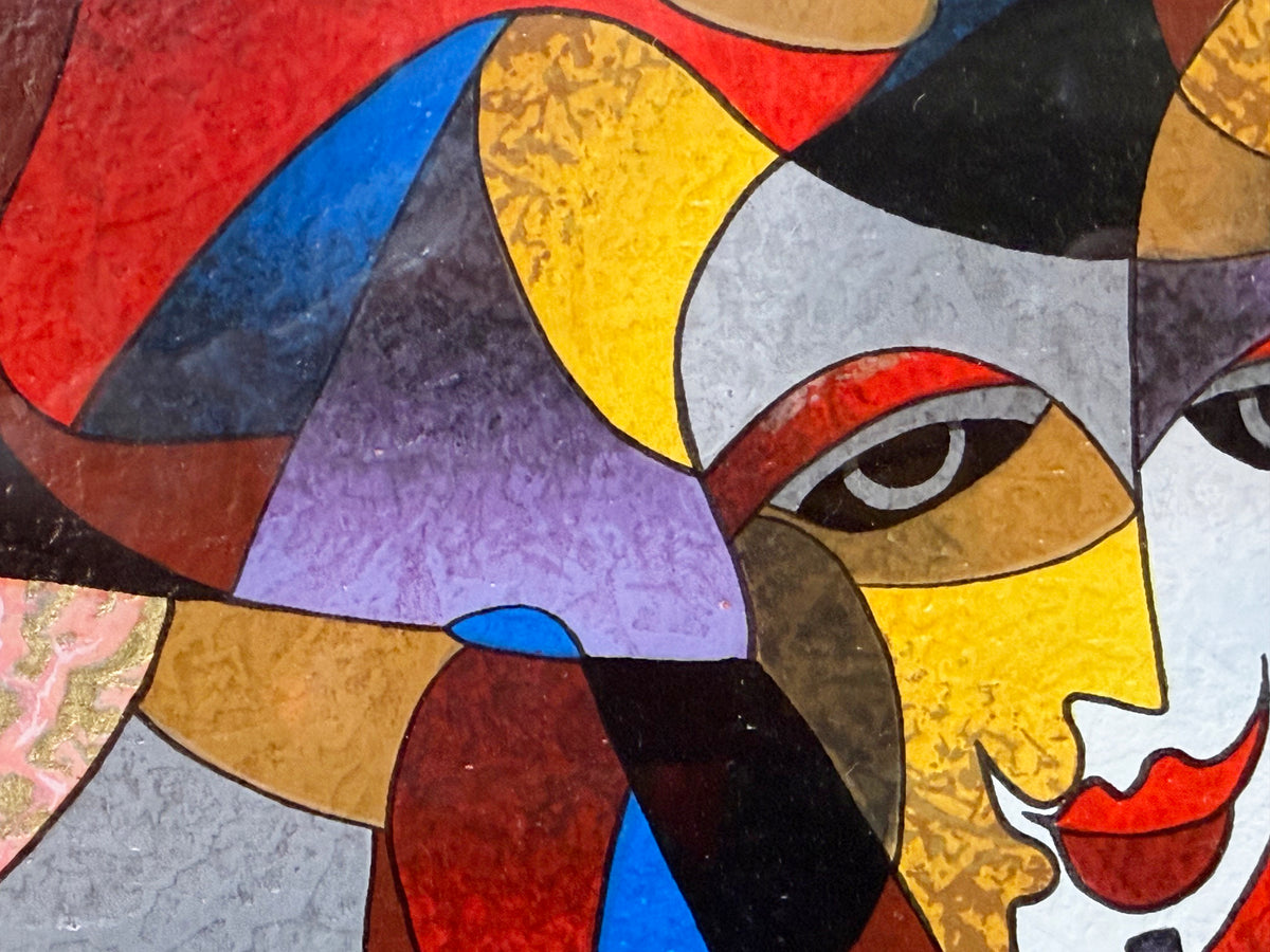 ANATOLE KRASNYANSKY (1930-2023) HAND SIGNED SERIGRAPH TITLED CELEBRATION II, 2004, 38.5IN x 50.5IN (98cm x 128cm)