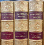 WILLIAM MAKEPEACE THACKERAY WORKS, 10 VOLUMES, 1880s